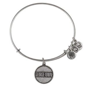 Alex and Ani "Georgetown" Silver Charm Bangle Bracelet